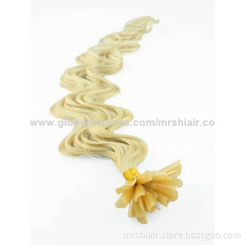 22-inch Light Color Boby Wave Peruvian U Tip Hair Extensions